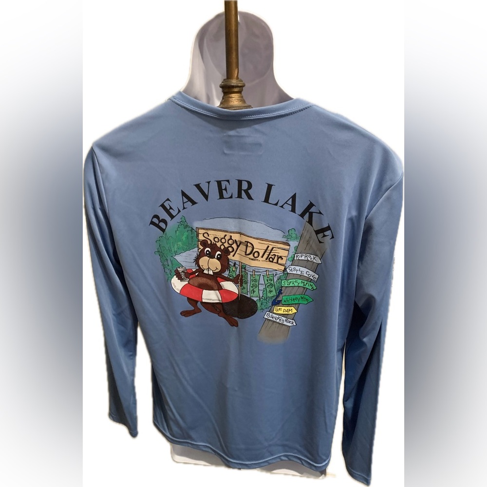 Beaver Lake Soggy Dollar Swim Shirt‎ Long Sleeve Women’s Size XL - Picture 2 of 6